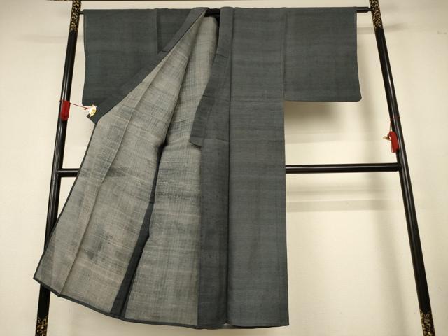 平和屋着物*夏物 男性 紗紬 横縞 正絹 逸品 AABK9502jd