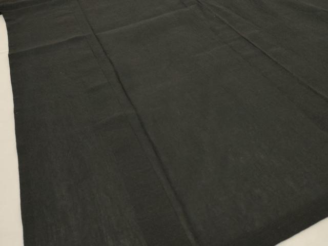 平和屋着物*夏物 男性 こむさでもーど・COMME CA DU MODE 色無地 黒色 綿麻 未使用 AABK9512jd