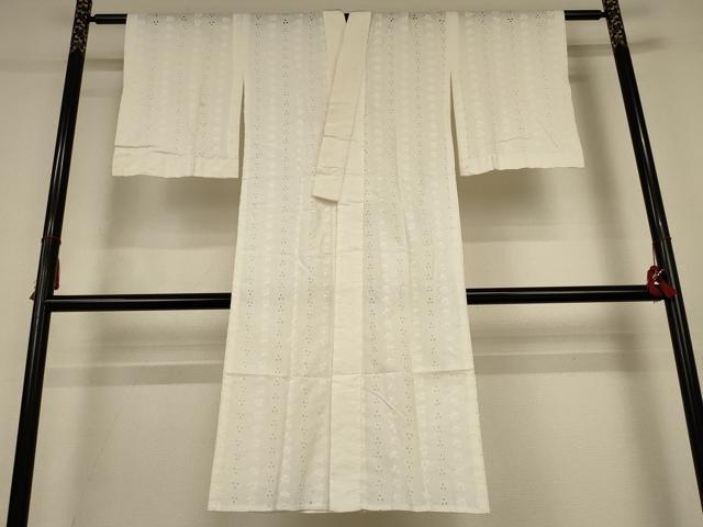 平和屋着物*夏物 長襦袢 総レース 草花文 白色 AABK9557jd