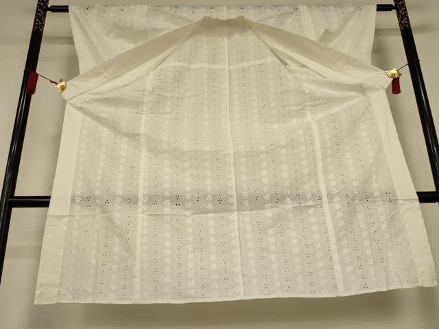 平和屋着物*夏物 長襦袢 総レース 草花文 白色 AABK9557jd
