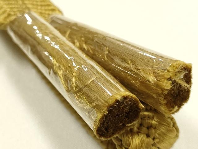 平和屋着物●和装小物 帯締め・帯揚げセット 笹浪組 鬼しぼ縮緬 正絹 逸品 未使用 AABK9565ay