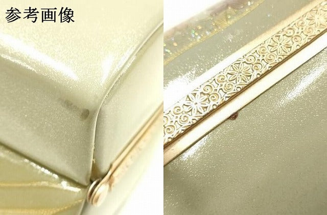 平和屋着物▼和装小物 和装バッグ ハンドバッグ 花柄 金銀彩 逸品 AABK9569ay