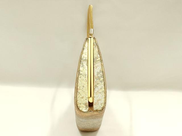 平和屋着物▼和装小物 和装バッグ ハンドバッグ 金銀彩 逸品 AABK9576ay