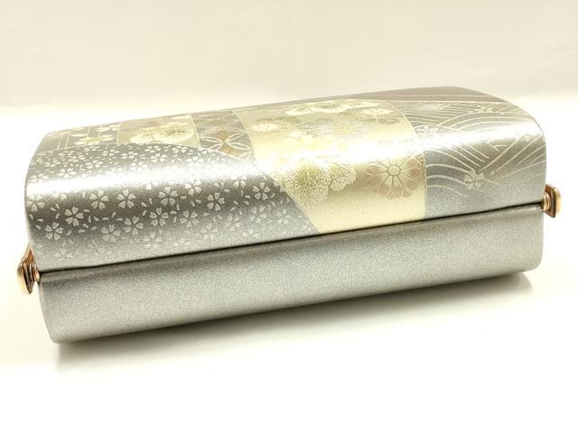 平和屋着物▼和装小物 和装バッグ ハンドバッグ 吉祥花文 金銀彩 逸品 AABK9577ay