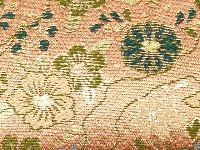 平和屋着物▼和装小物 和装バッグ ハンドバッグ チェーンバッグ 道長花文 金糸 逸品 AABK9591ay