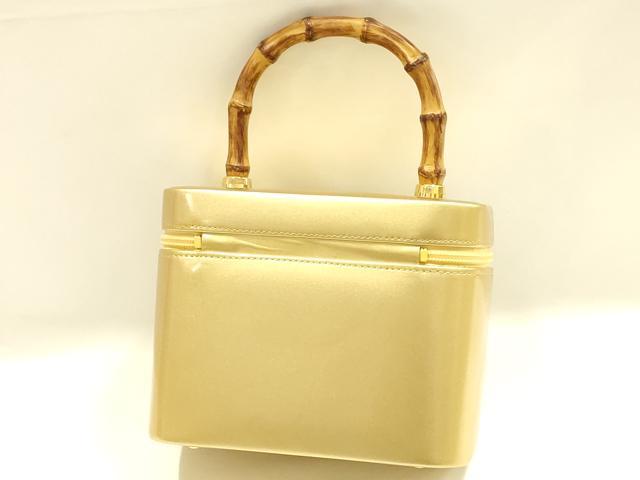 平和屋着物▼和装小物 和装バッグ ハンドバッグ バニティバッグ バンブーハンドル 逸品 AABK9605ay