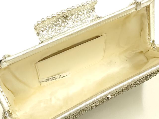 平和屋着物▼和装小物 和装バッグまとめて3点 ハンドバッグ チェーンバッグ Royal Mesh ラインストーン 逸品 AABK9607ay