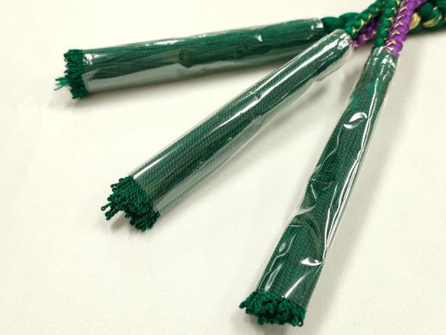 平和屋着物●和装小物 振袖用帯締め 装飾 つまみ細工 飾り玉 ビーズ 金糸 撚り房 逸品 未使用 AABK9649ay