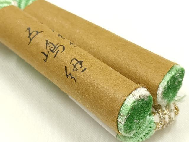 平和屋着物●無形文化財 江戸組紐 五嶋紐 帯締め 平組 金銀糸 正絹 逸品 新品 AABK9775ay