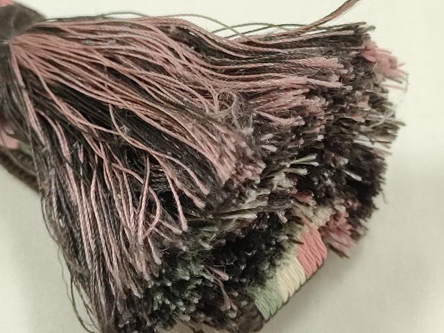 平和屋着物●無形文化財 江戸組紐 五嶋紐 帯締め 平組 正絹 逸品 新品 AABK9777ay