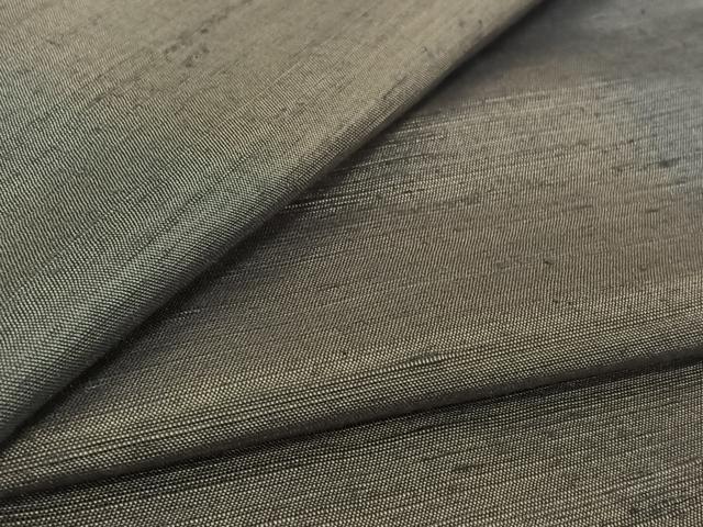 平和屋着物▽上質な紬 単衣 間道 正絹 逸品 AABK9802jh