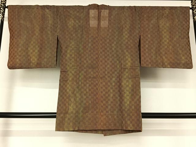 平和屋着物▽道行コート スリーシーズン 春夏秋 塵除け 霞文 正絹 逸品 AABK9829jh