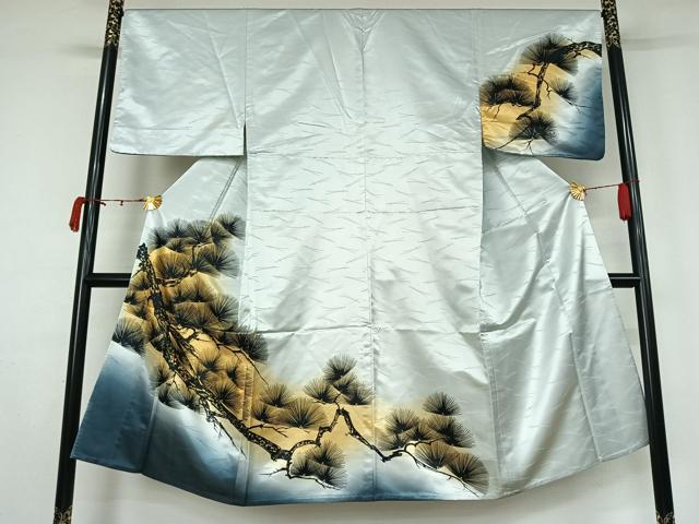 平和屋着物▽男性　訪問着　単衣　松文　暈し染め　洗える着物　AABK9839jh 平和屋着物▽男性 訪問着 単衣 松文 暈し染め 洗える着物 AABK9839jh