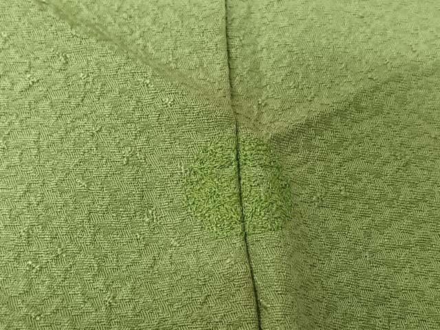 平和屋着物▽豪華色留袖 単衣 中国三大刺繍 汕頭刺繍 スワトウ刺繍 総刺繍 地紙松竹梅 薄萌葱色 正絹 逸品 AABK9875jh