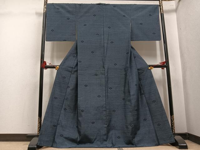 平和屋着物●塩沢紬 舞花文 正絹 逸品 AABK9902ph