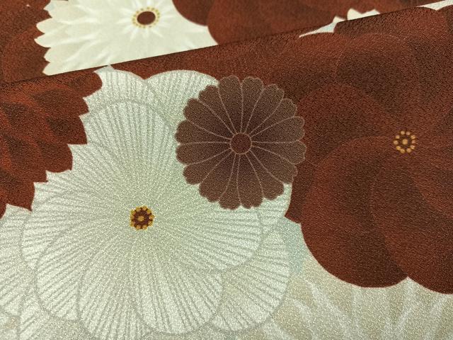 平和屋着物●ふりふ 小紋 花尽くし 洗える着物 AABK9919ph