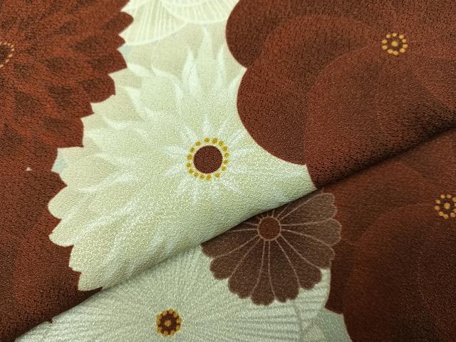 平和屋着物●ふりふ 小紋 花尽くし 洗える着物 AABK9919ph