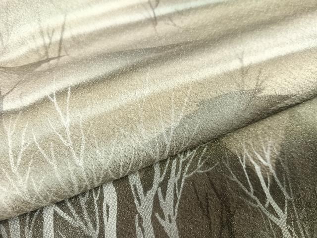 平和屋着物●訪問着 樹林文 正絹 逸品 AABK9923ph