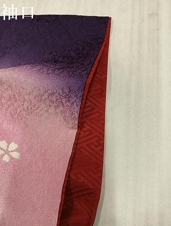 平和屋着物●豪華振袖 舞花文 暈し染め 金彩 正絹 逸品 AABK9952ph