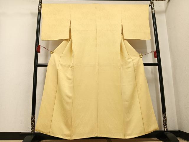 平和屋着物●上質な色無地 砥粉色 三越扱い 正絹 逸品 AABK9956ph
