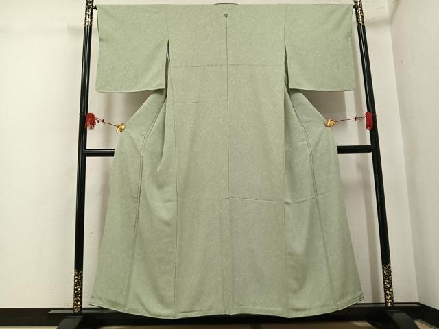 平和屋着物●上質な小紋 墨流し文様 正絹 逸品 AABK9970ph