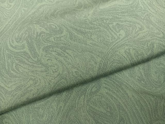 平和屋着物●上質な小紋 墨流し文様 正絹 逸品 AABK9971ph