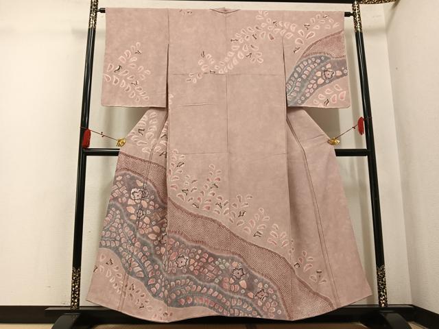 平和屋着物●訪問着 辻が花 絞り 正絹 逸品 AABK9974ph