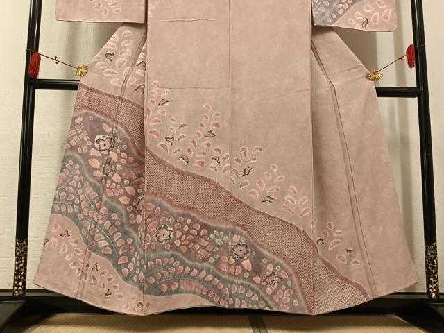 平和屋着物●訪問着 辻が花 絞り 正絹 逸品 AABK9974ph