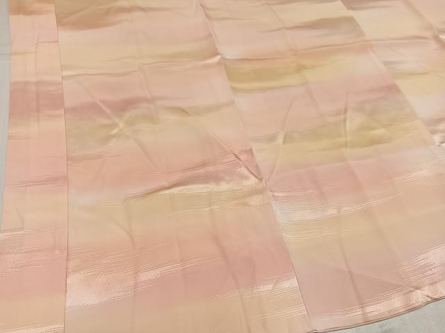 平和屋着物●長襦袢 袷 作家物 霞地紋 暈し染め 半衿刺繍 正絹 逸品 AABK9988ph