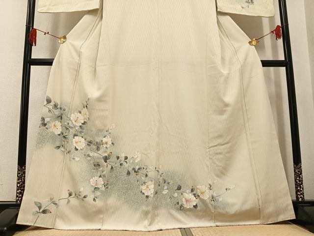 平和屋着物●訪問着 枝花文 暈し染め 金彩 正絹 逸品 AABK9997ph