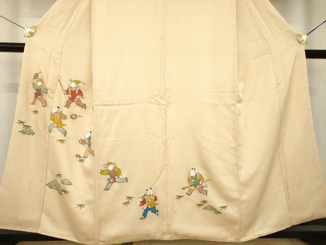 平和屋着物●訪問着 唐子 正絹 逸品 AABL0031ck