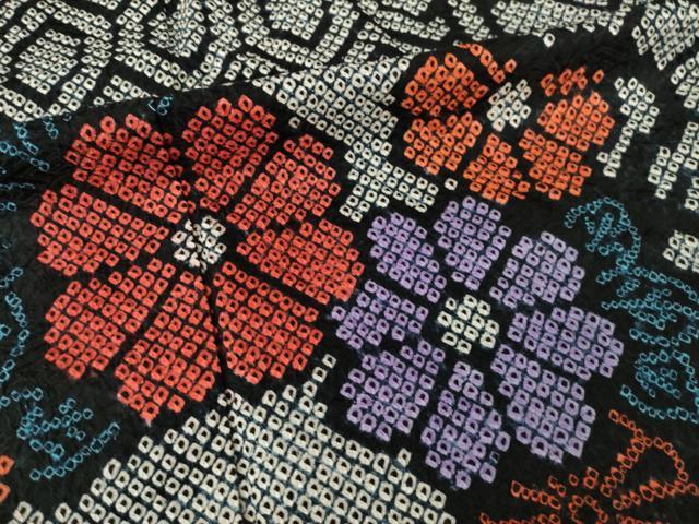 平和屋着物●豪華振袖 総絞り 流水花文 暈し染め 正絹 逸品 AABL0033ck