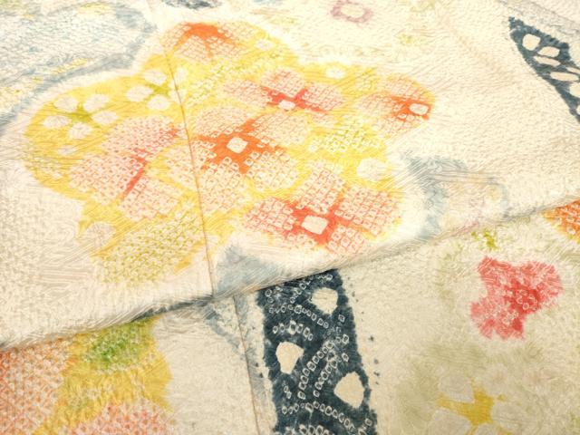 平和屋着物●豪華振袖 総絞り 枝梅 正絹 逸品 AABL0060ck