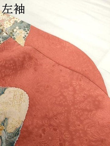 平和屋着物●豪華振袖 道長吉祥花松文 金彩 正絹 逸品 AABL0092cs