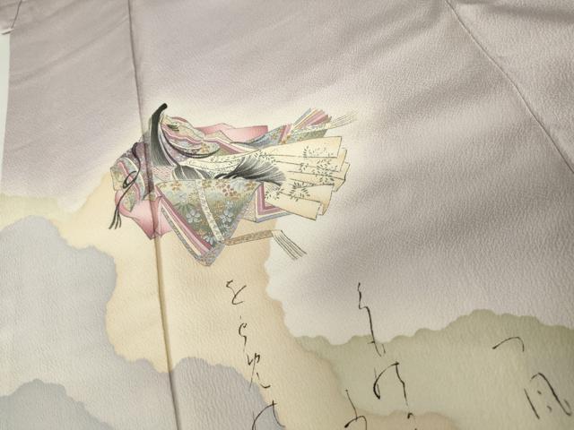 平和屋着物●訪問着 女人文 暈し染め 金銀彩 正絹 逸品 AABL0113cs