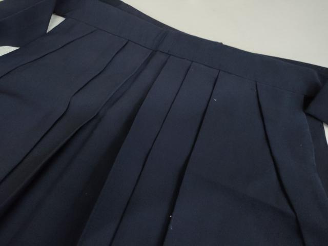 平和屋着物▼女性 行灯袴 色無地 紺青色 洗える着物 AABL0172cs