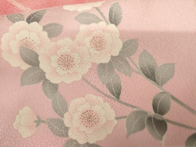 平和屋着物●豪華振袖 絞り 花蝶文 暈し染め 金銀彩 銀通し地 仮絵羽 逸品 未使用 AABL0200cs