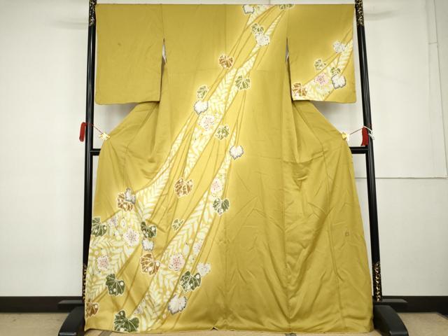 平和屋着物●染色作家 小倉淳史 訪問着 辻が花 絞り そごう扱い 正絹 逸品 AABL0216cs