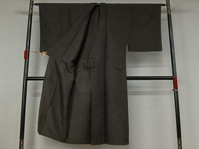 平和屋着物▽男性 紬 単衣 十字絣 正絹 逸品 AABL0283jh