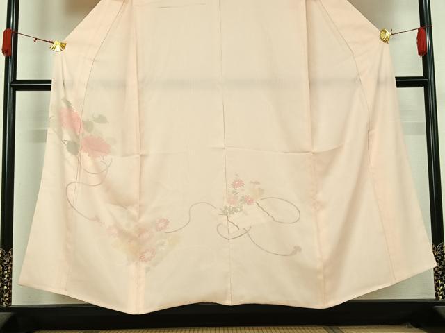 平和屋着物▽訪問着 無双 紗袷 紗×絽 草花文 正絹 逸品 AABL0303jh