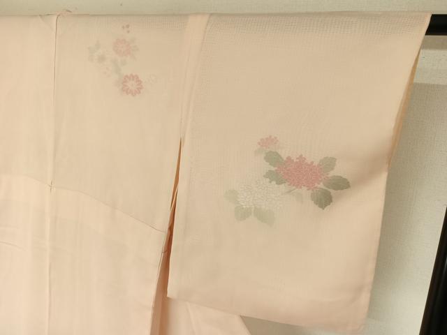 平和屋着物▽訪問着 無双 紗袷 紗×絽 草花文 正絹 逸品 AABL0303jh