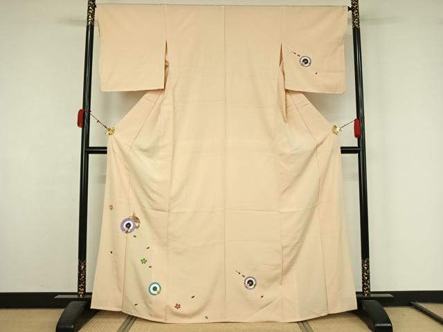 平和屋着物▽訪問着 単衣 番傘 正絹 逸品 AABL0327jh