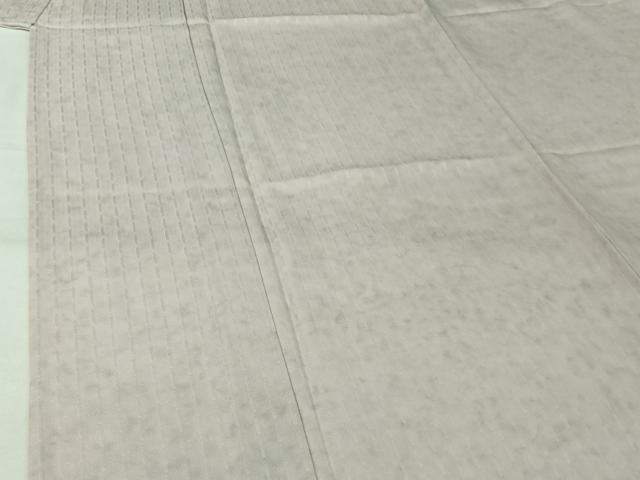 平和屋着物▽お召 単衣 縞 正絹 逸品 AABL0330jh