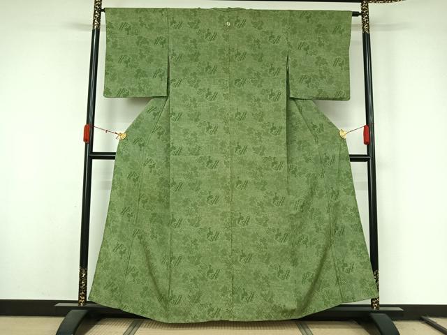 平和屋着物▽江戸小紋 単衣 寄せ小紋柄 正絹 逸品 AABL0366jh