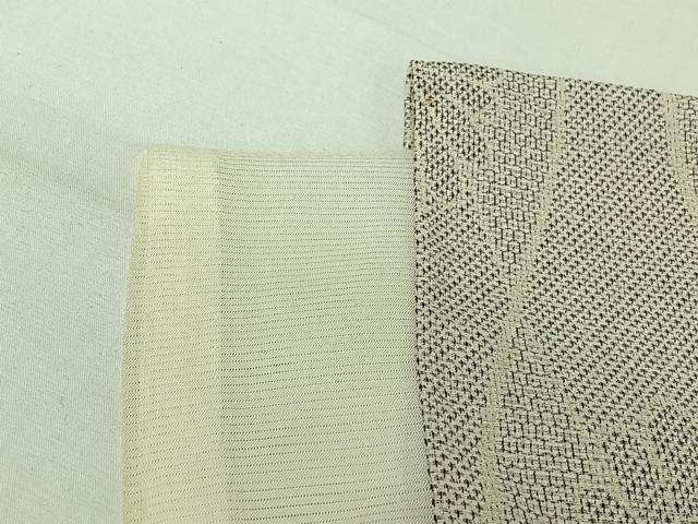 平和屋着物▽お召 単衣 立涌花文 正絹 逸品 AABL0407jh