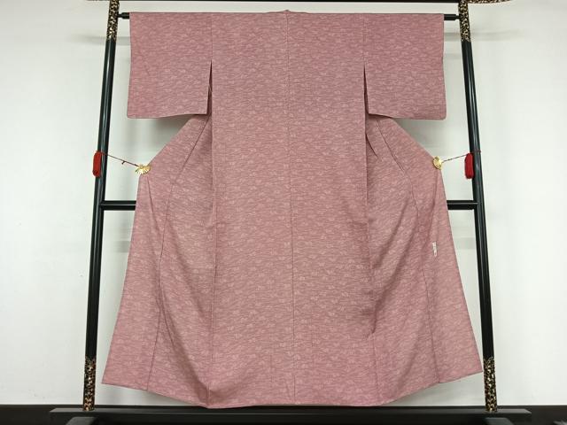 平和屋着物▽重要無形文化財 人間国宝 中村勇二郎 江戸小紋 単衣 麒麟 正絹 逸品 AABL0416jh