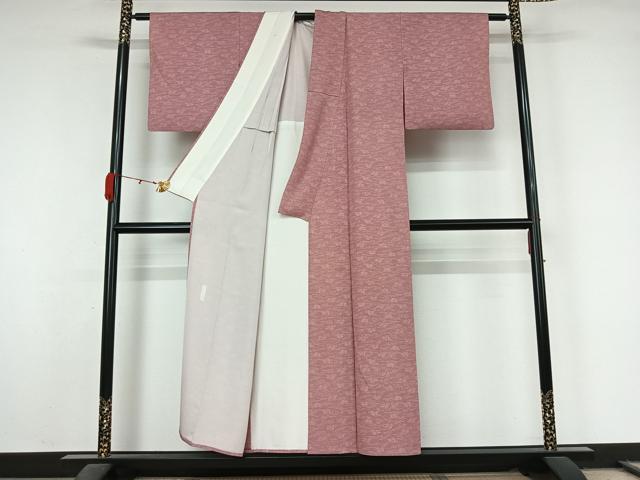 平和屋着物▽重要無形文化財 人間国宝 中村勇二郎 江戸小紋 単衣 麒麟 正絹 逸品 AABL0416jh