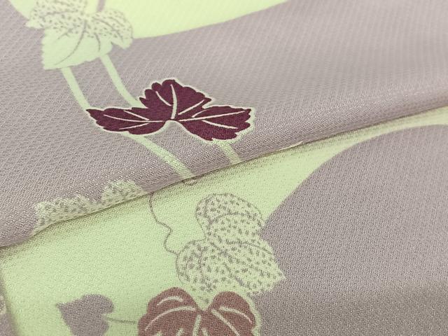 平和屋着物▽小紋 単衣 唐草文 洗える着物 AABL0427jh