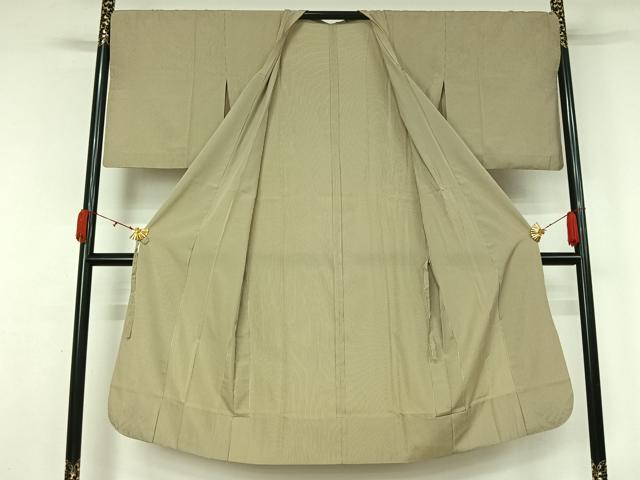 平和屋着物▽道行コート スリーシーズン 春夏秋 塵除け 縞 ロング丈 正絹 逸品 AABL0450jh