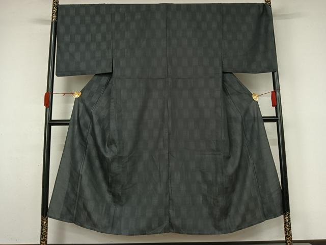 平和屋着物▽男性 小紋 単衣 幾何学文様 キングサイズ AABL0472jh